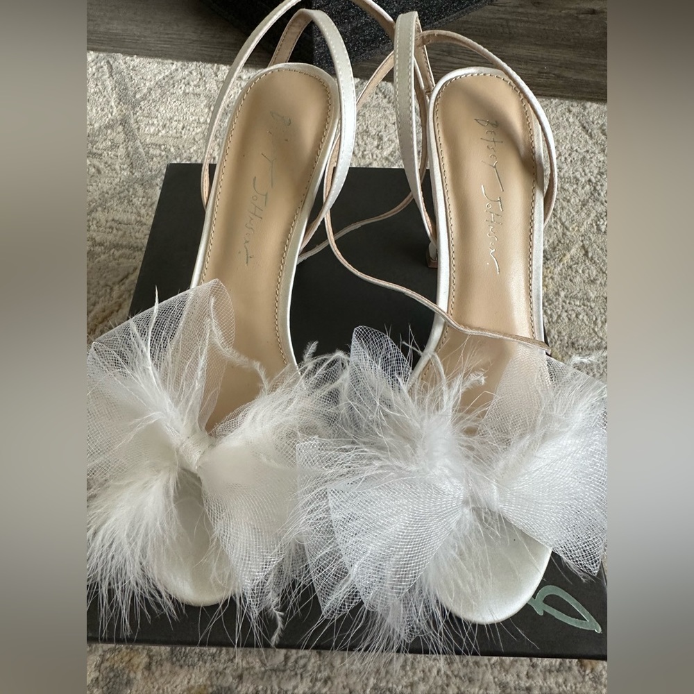 Betsy Johnson Feather Heels